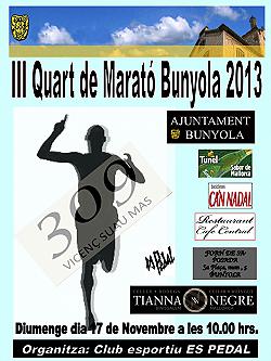 III Quart de Marató de Bunyola 2013